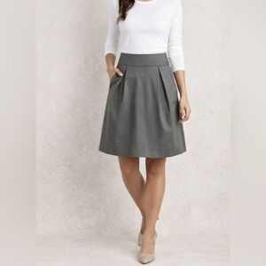 Old Navy High Waist A-Line Skirt Gray Size 8 Work Casual